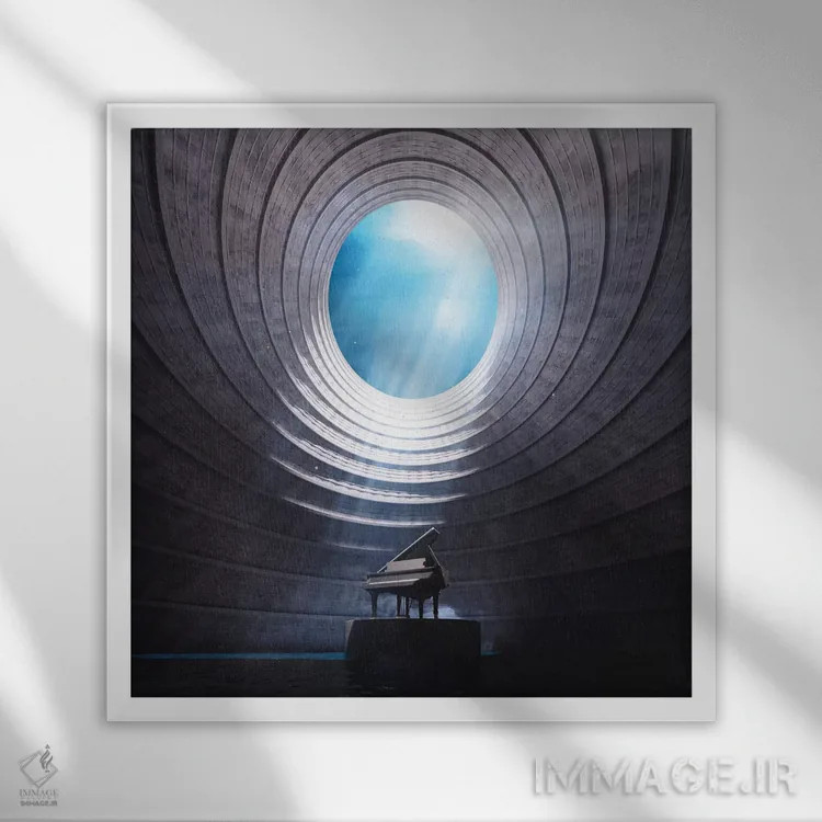 تابلو آرامش اثر اوگنی سولویف - نمای قابدار سفید