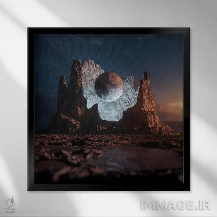 تابلو احیا اثر اوگنی سولویف - نمای قابدار مشکی