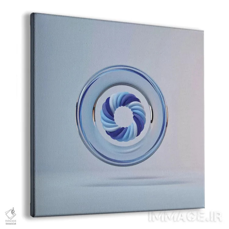 تابلو دایرهٔ رنگ آبی اثر اوگنی سولویف - نمای پرسپکتیو محصول