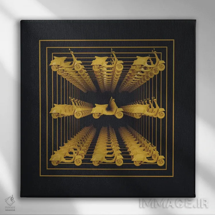 تابلو بایکس (اسم خاص) اثر اوگنی سولویف - نمای روبهرو روی دیوار