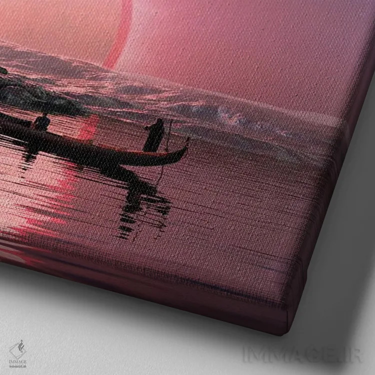 تابلو کشتیبان اثر اوگنی سولویف - نمای نزدیک بافت بوم