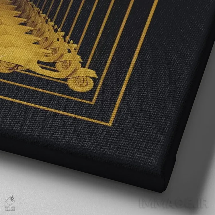 تابلو بایکس (اسم خاص) اثر اوگنی سولویف - نمای نزدیک بافت بوم