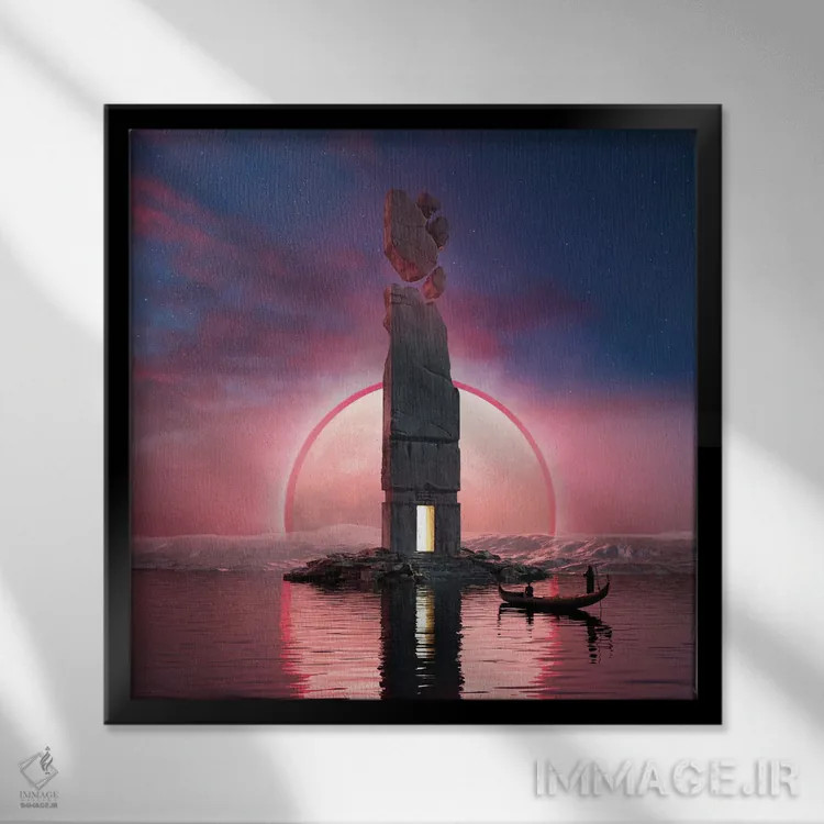 تابلو کشتیبان اثر اوگنی سولویف - نمای قابدار مشکی