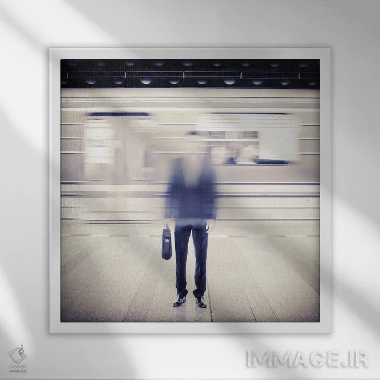 تابلو زیرزمینی ۱ (اثر هنری) اثر اوگنی سولویف - نمای قابدار سفید