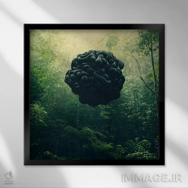 تابلو سیاهها اثر اوگنی سولویف - نمای قابدار مشکی