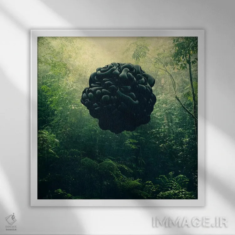 تابلو سیاهها اثر اوگنی سولویف - نمای قابدار سفید