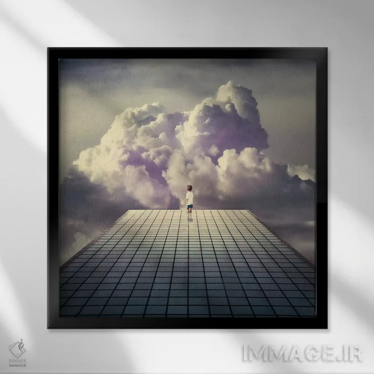 تابلو خیالات روزانهٔ برکر اثر اوگنی سولویف - نمای قابدار مشکی