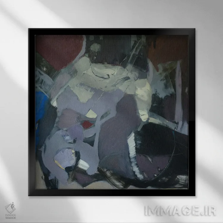 تابلو قهوهٔ سیاه اثر النا شرایبمن - نمای قابدار مشکی