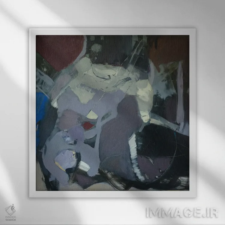 تابلو قهوهٔ سیاه اثر النا شرایبمن - نمای قابدار سفید