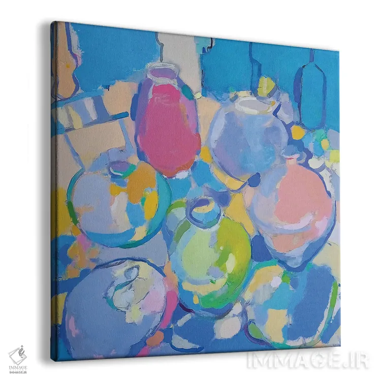 تابلو واحهٔ نیلی اثر النا شرایبمن - نمای پرسپکتیو محصول