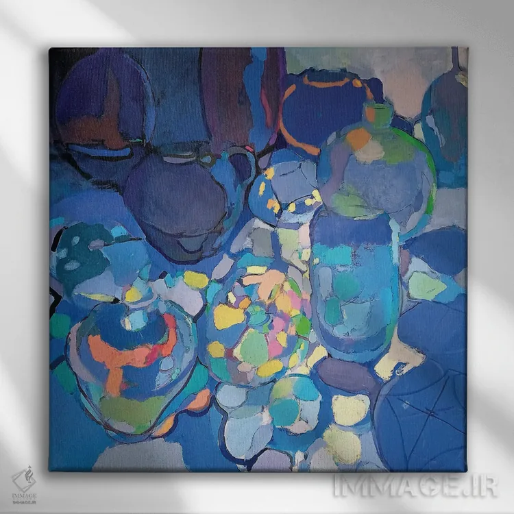 تابلو واحهٔ نیمه شب اثر النا شرایبمن - نمای روبهرو روی دیوار