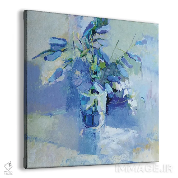 تابلو زنگولههای آبی (گل) اثر النا شرایبمن - نمای پرسپکتیو محصول