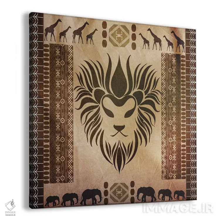تابلو پادشاه آفریقا اثر فایو بای فایو کالکتیو - نمای پرسپکتیو محصول