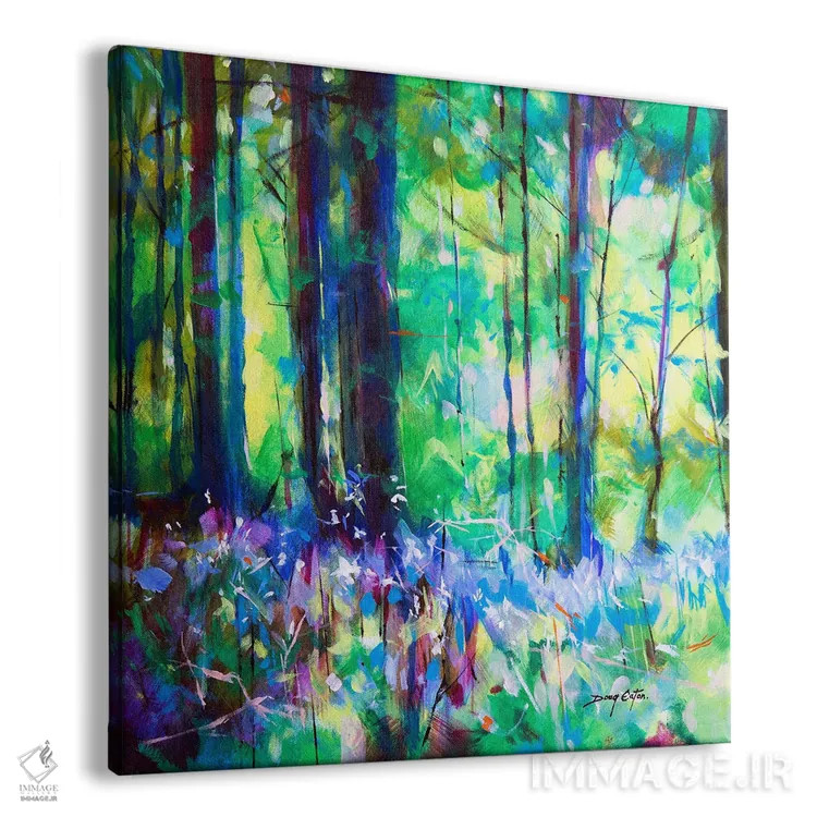 تابلو زنگولههای آبی اسپیچ هاوس اثر داگ ایتون - نمای پرسپکتیو محصول