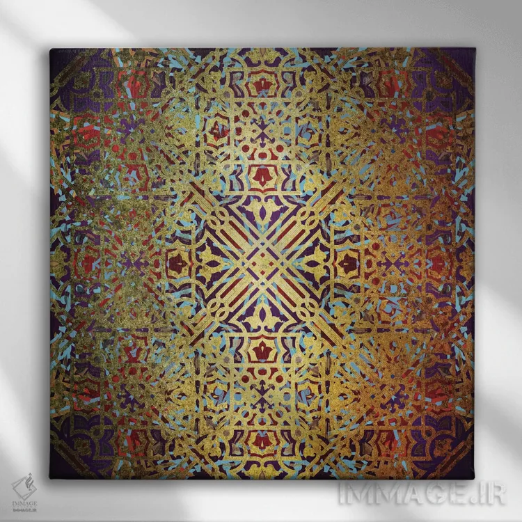 تابلو مادهٔ چرخان اثر فایو بای فایو کالکتیو - نمای روبهرو روی دیوار