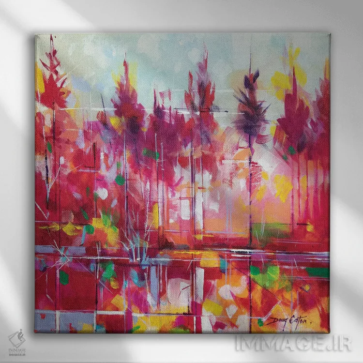 تابلو شادی مِدوکلیف اثر داگ ایتون - نمای روبهرو روی دیوار