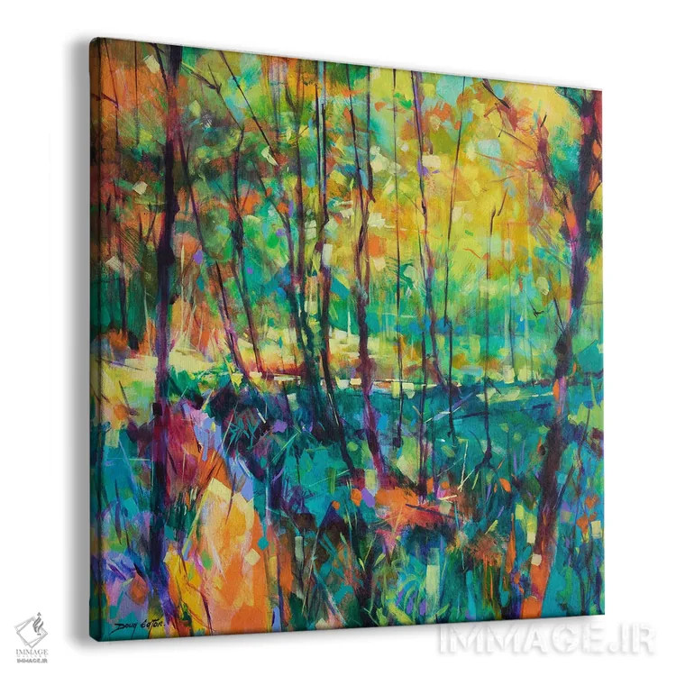 تابلو نهر نارنجی وینز اثر داگ ایتون - نمای پرسپکتیو محصول