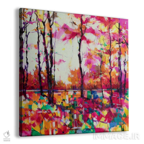 تابلو شور صورتی کنار کلبه اثر داگ ایتون - نمای پرسپکتیو محصول