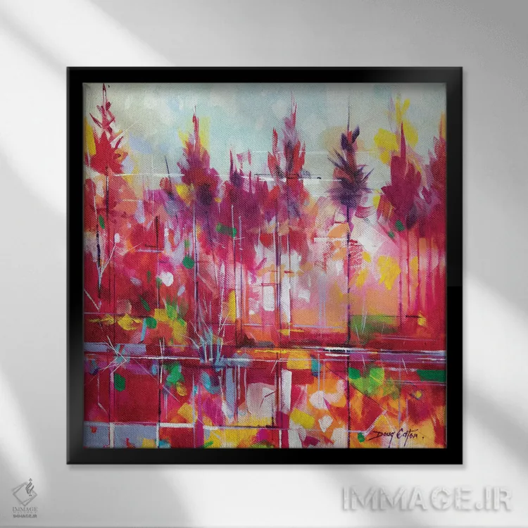 تابلو شادی مِدوکلیف اثر داگ ایتون - نمای قابدار مشکی