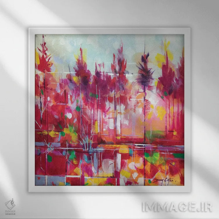 تابلو شادی مِدوکلیف اثر داگ ایتون - نمای قابدار سفید