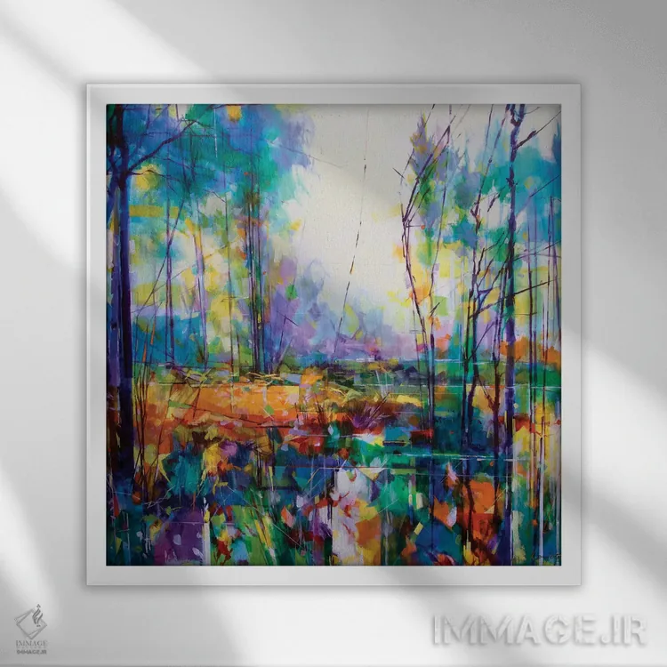 تابلو آشوب مِدوکلیف اثر داگ ایتون - نمای قابدار سفید