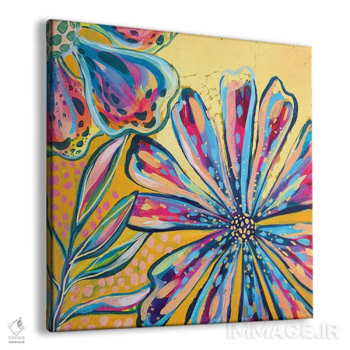 تابلو باغ زراندود VI اثر اتاوی (برند هنری) - نمای پرسپکتیو محصول