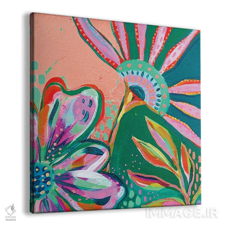 تابلو باغ زراندود X اثر اتاوی (برند هنری) - نمای پرسپکتیو محصول