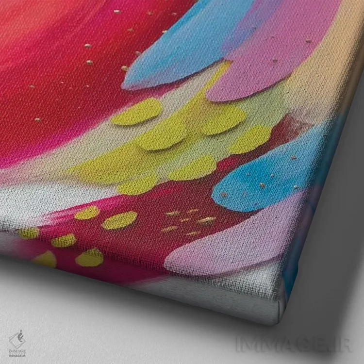 تابلو شماره ۳۵ اثر اتاوی (برند هنری) - نمای نزدیک بافت بوم