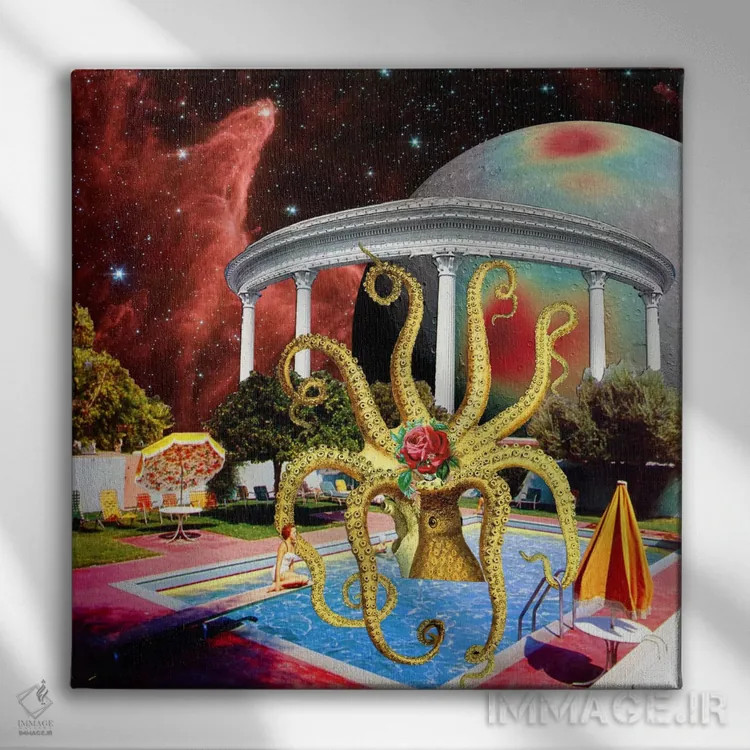 تابلو اوژینیا لولی (هنرمند) اثر اوژینا لولی - نمای روبهرو روی دیوار