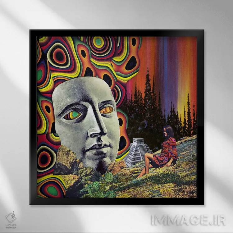 تابلو اوژینیا لولی (هنرمند) اثر اوژینا لولی - نمای قابدار مشکی