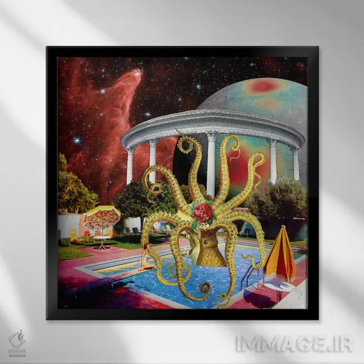 تابلو اوژینیا لولی (هنرمند) اثر اوژینا لولی - نمای قابدار مشکی