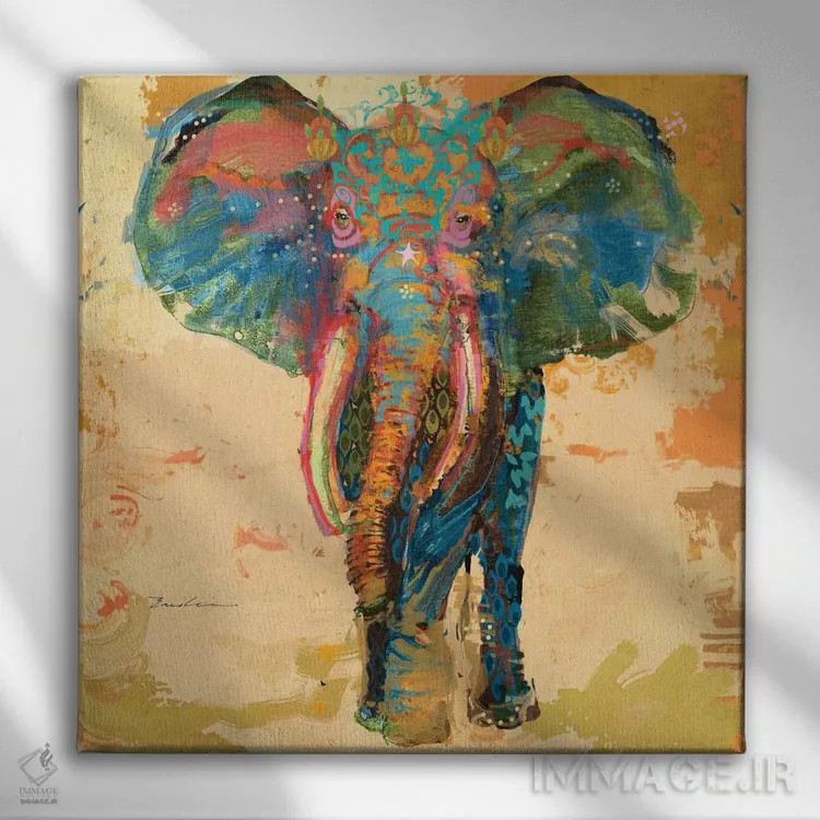 تابلو آرمانشهر حیوانات سوم اثر اولیا دیزاینز (استودیو طراحی) - نمای روبهرو روی دیوار