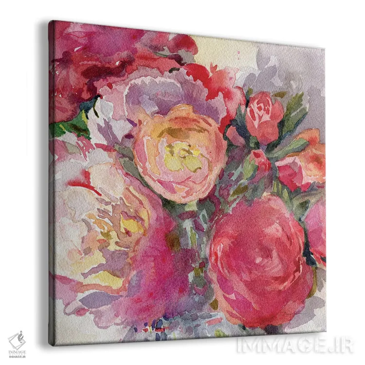 تابلو گلهای روزانه اثر اولیا دیزاینز (استودیو طراحی) - نمای پرسپکتیو محصول