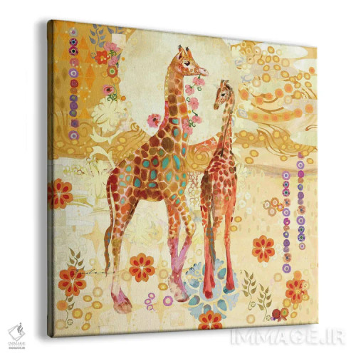 تابلو زرافهها در باغ اثر اولیا دیزاینز (استودیو طراحی) - نمای پرسپکتیو محصول