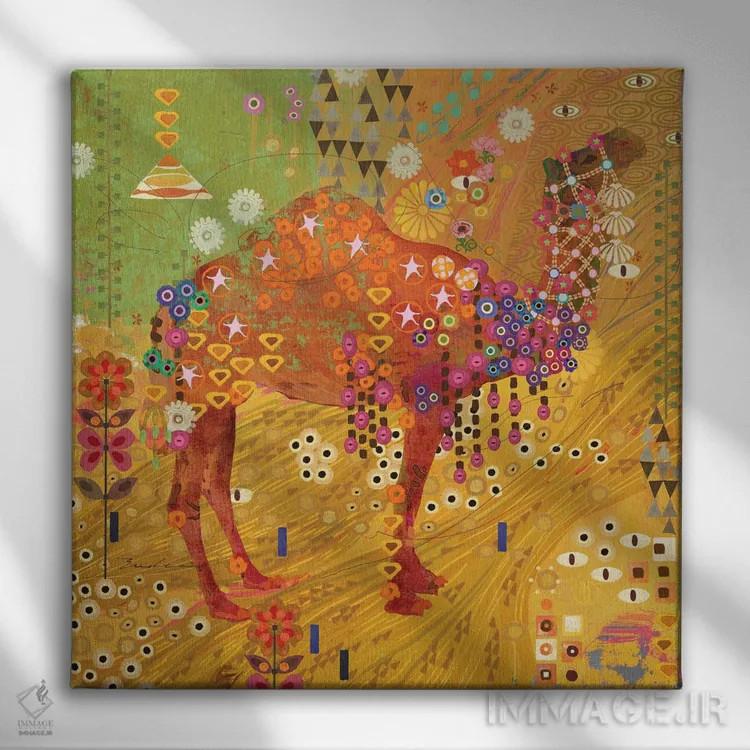 تابلو شترهای تار اثر اولیا دیزاینز (استودیو طراحی) - نمای روبهرو روی دیوار