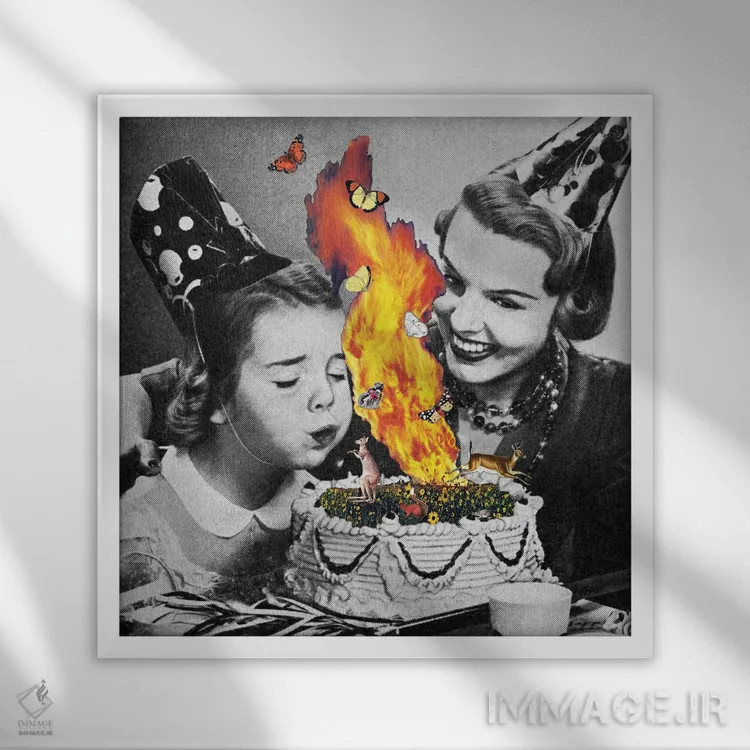 تابلو اوژینیا لولی (هنرمند) اثر اوژینا لولی - نمای قابدار سفید