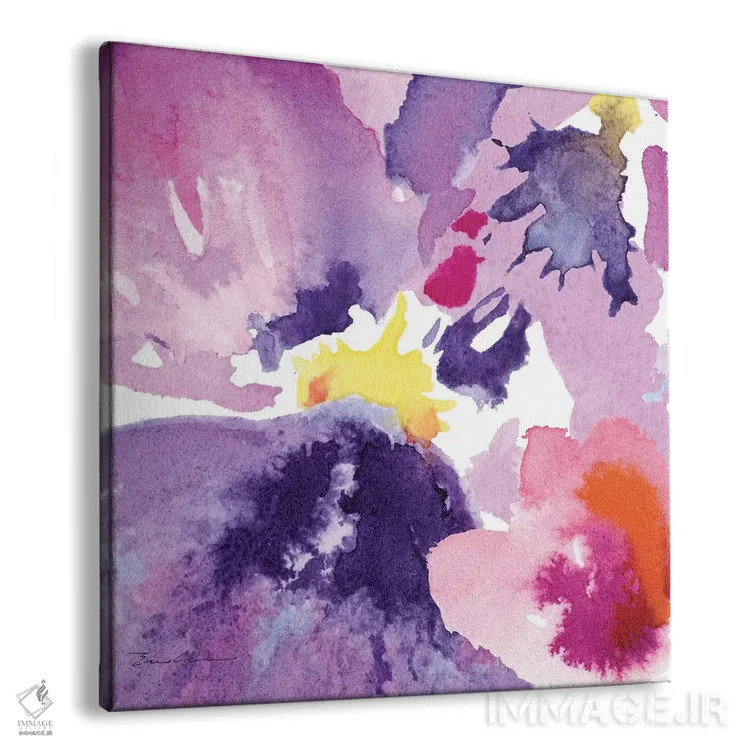 تابلو ترکیب آبرنگی گلها IV اثر اولیا دیزاینز (استودیو طراحی) - نمای پرسپکتیو محصول