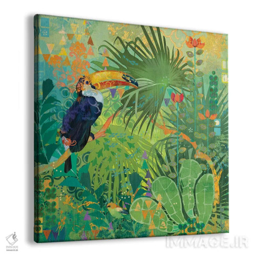 تابلو توکانها و گلها اثر اولیا دیزاینز (استودیو طراحی) - نمای پرسپکتیو محصول