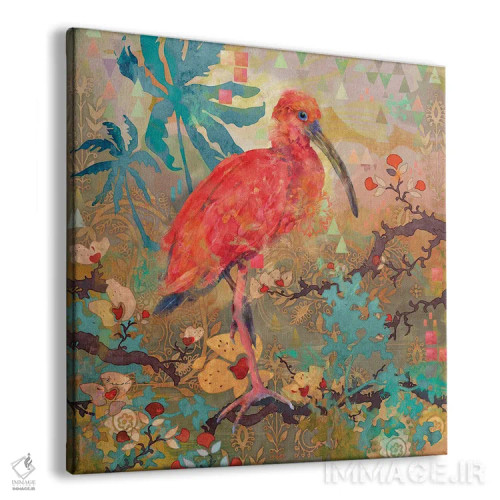 تابلو ایبیس قرمز اثر اولیا دیزاینز (استودیو طراحی) - نمای پرسپکتیو محصول