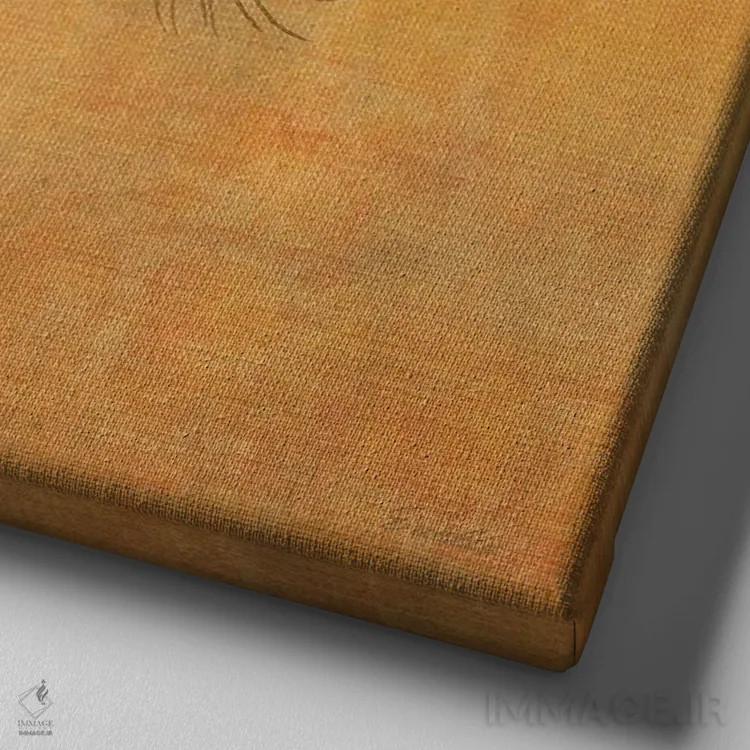 تابلو چاکرای ذن اثر اولیا دیزاینز (استودیو طراحی) - نمای نزدیک بافت بوم