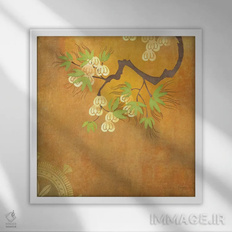 تابلو چاکرای ذن اثر اولیا دیزاینز (استودیو طراحی) - نمای قابدار سفید