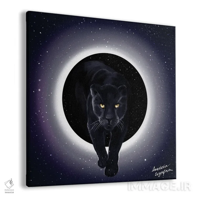 تابلو پلنگ اثر آناستازیا اِوگرافوا - نمای پرسپکتیو محصول