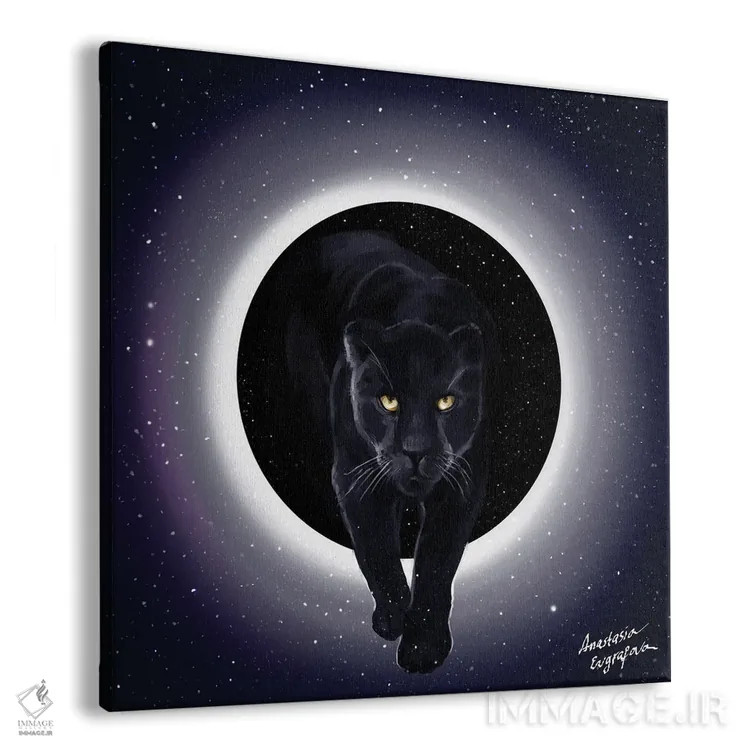 تابلو پلنگ اثر آناستازیا اِوگرافوا - نمای پرسپکتیو محصول