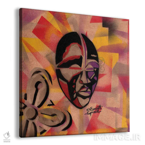 تابلو نقاب دان و پشتکار اثر اورِت اسپرویل - نمای پرسپکتیو محصول