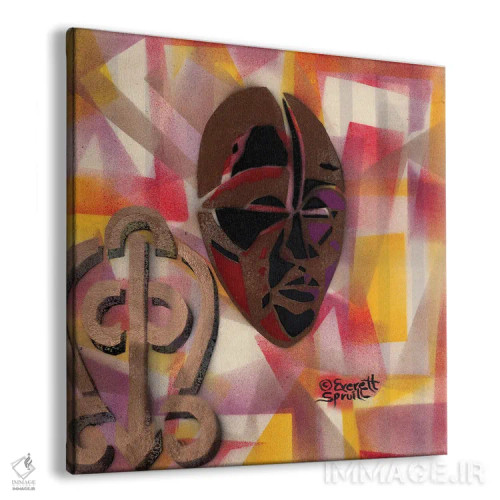 تابلو نقاب دان و قدرت عشق اثر اورِت اسپرویل - نمای پرسپکتیو محصول