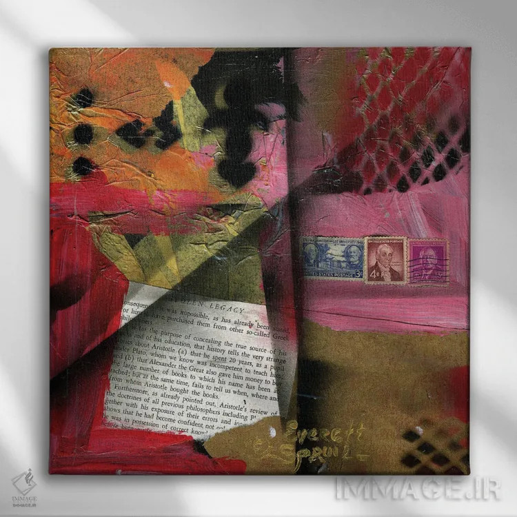 تابلو جبران خسارت ۱۸۶۵ بخش دوم اثر اورِت اسپرویل - نمای روبهرو روی دیوار