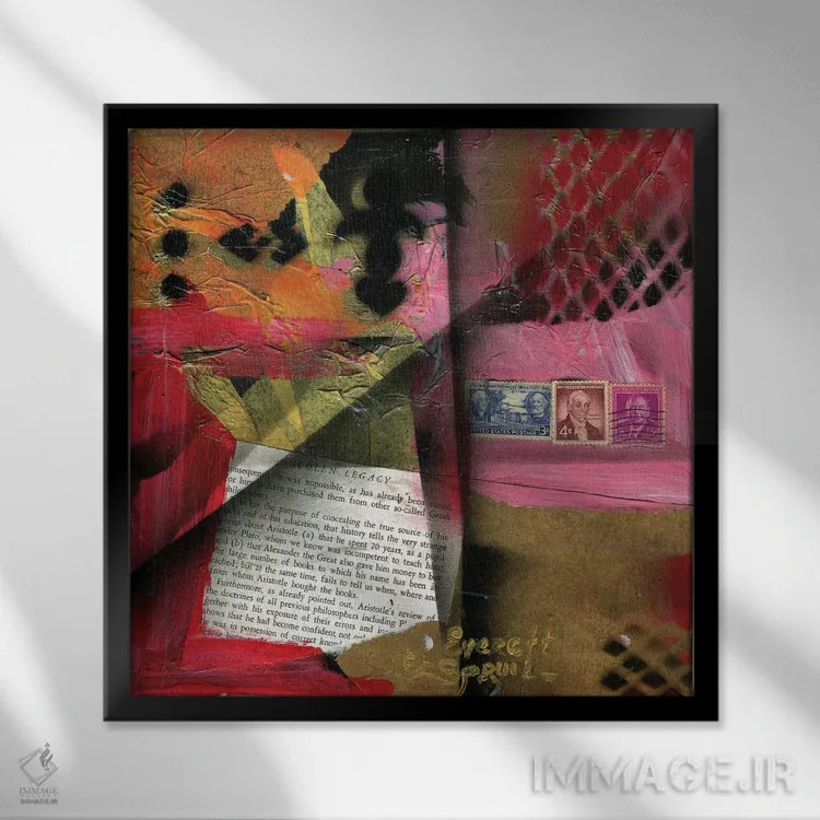 تابلو جبران خسارت ۱۸۶۵ بخش دوم اثر اورِت اسپرویل - نمای قابدار مشکی