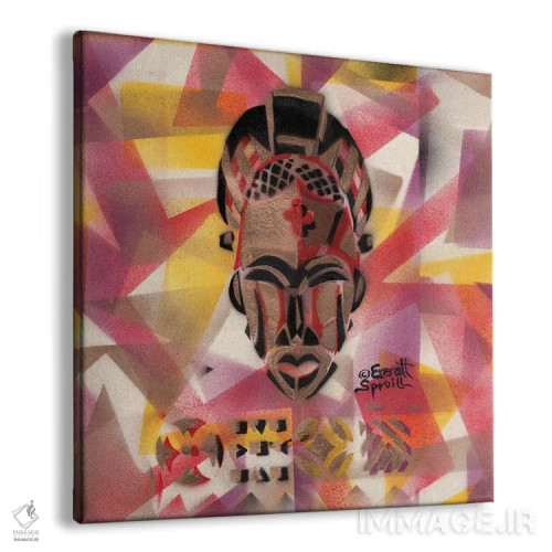 تابلو ماسک تیکار از کامرون اثر اورِت اسپرویل - نمای پرسپکتیو محصول