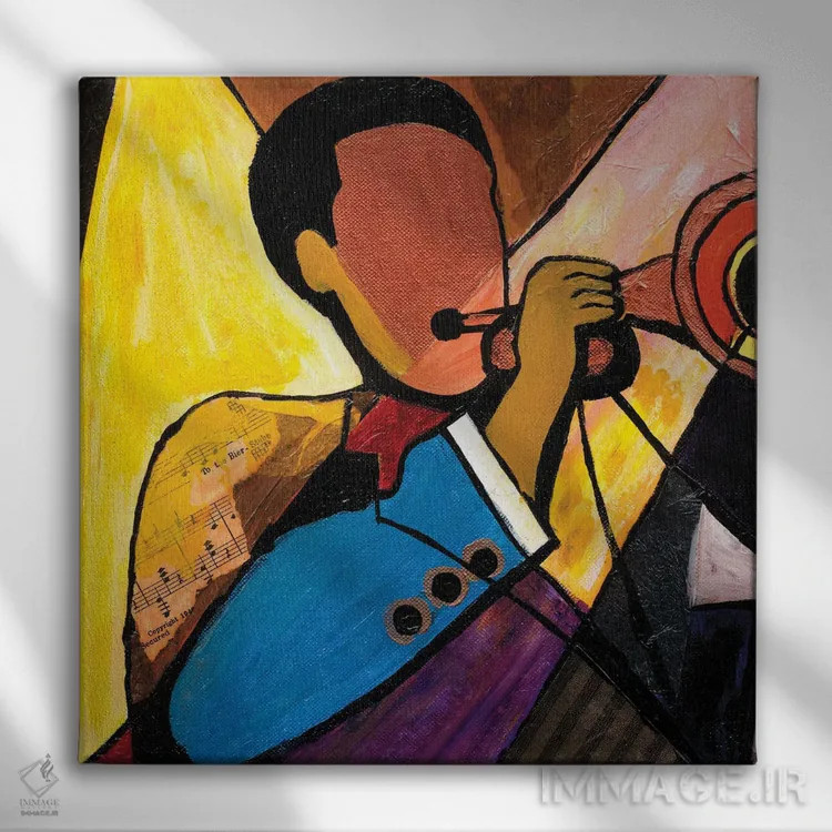 تابلو سهنفرهٔ سفر ۱ اثر اورِت اسپرویل - نمای روبهرو روی دیوار