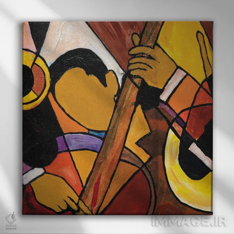 تابلو سهنفرهٔ سفر ۲ اثر اورِت اسپرویل - نمای روبهرو روی دیوار